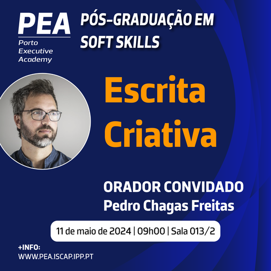 Seminário de Escrita Criativa com Pedro Chagas Freitas no ISCAP